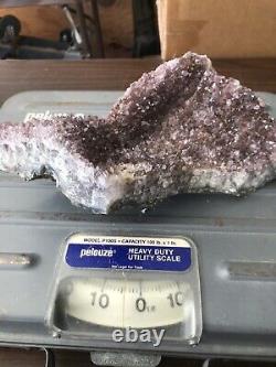 16 Lbs. Total, 4 Pieces, Natural Amethyst Geode. $250 Ask For Lot. Free Shipping