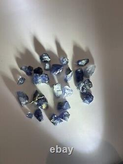 16carats package Benitoite crystals (27) pieces
