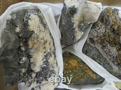 17 Piece Mix Mineral Specimen Flat Sphalerite Mimetite Pyrite Pyrrhotite