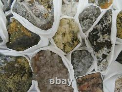 17 Piece Mix Mineral Specimen Flat Sphalerite Mimetite Pyrite Pyrrhotite