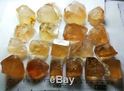 1852 Gram 19 pieces Facet Topaz Crystals Type Rough From mine Pakistan