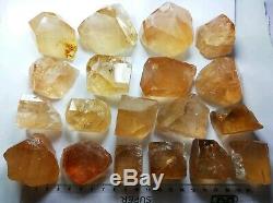 1852 Gram 19 pieces Facet Topaz Crystals Type Rough From mine Pakistan