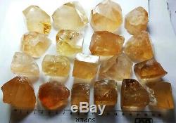 1852 Gram 19 pieces Facet Topaz Crystals Type Rough From mine Pakistan