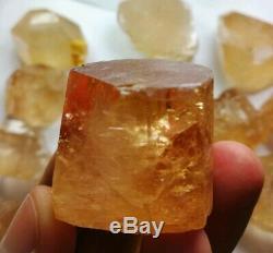 1852 Gram 19 pieces Facet Topaz Crystals Type Rough From mine Pakistan