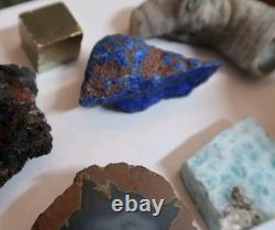 18 Piece Mixed Lot Rock, Fossil, Mineral, Crystal