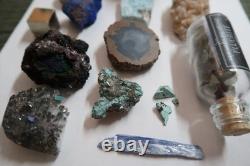 18 Piece Mixed Lot Rock, Fossil, Mineral, Crystal