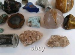 18 Piece Mixed Lot Rock, Fossil, Mineral, Crystal