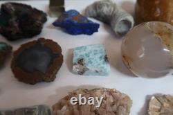 18 Piece Mixed Lot Rock, Fossil, Mineral, Crystal