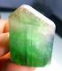 192 Carats Beautiful Natural Bi-color Tourmaline Crystal Very Nice Quality Piece