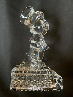 1999 Waterford Crystal Disney Disneyana Jiminy Cricket Gorgeous Piece