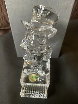 1999 Waterford Crystal Disney Disneyana Jiminy Cricket Gorgeous Piece