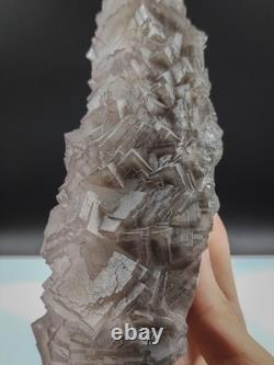 1.23kg Natural Cubic Fluorite Crystal Mineral Specimen Rare Step Formation