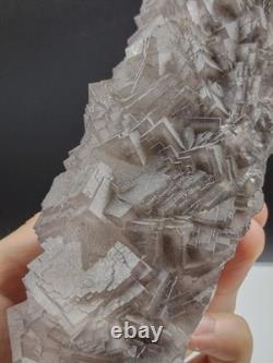 1.23kg Natural Cubic Fluorite Crystal Mineral Specimen Rare Step Formation