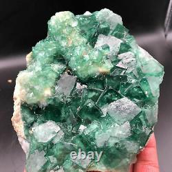 1.9 LB Natural Fluorite Quartz Cluster Crystal Specimen Stunning Piece