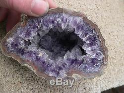 1 Amethyst Geode Highley Polished Dark Crystal A Collection Piece