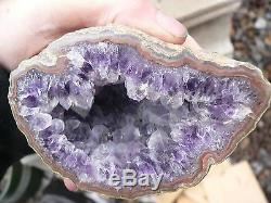 1 Amethyst Geode Highley Polished Dark Crystal A Collection Piece