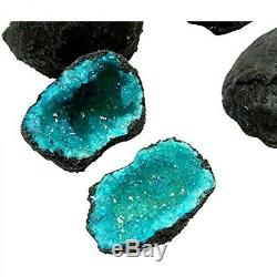 1 (ONE) Break Your Own Geode Color Dyed Druzy Geodes Gorgeous Display Piece
