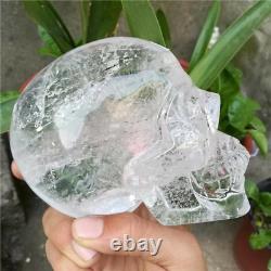 1pc Natural clear high quality crystal skull healing energy ornament stone