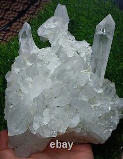 2022g Beautiful Quartz Cluster and Faden Quartz Piece from Skardu Pakistan