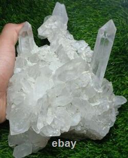 2022g Beautiful Quartz Cluster and Faden Quartz Piece from Skardu Pakistan