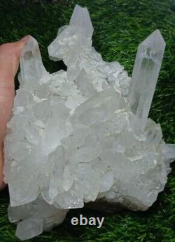 2022g Beautiful Quartz Cluster and Faden Quartz Piece from Skardu Pakistan