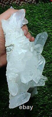 2022g Beautiful Quartz Cluster and Faden Quartz Piece from Skardu Pakistan