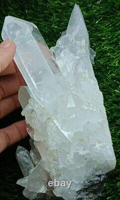 2022g Beautiful Quartz Cluster and Faden Quartz Piece from Skardu Pakistan