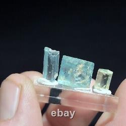 20.50 carat Emerald crystal 3 piece lot Nasarawa Jos Nigeria beryl natural