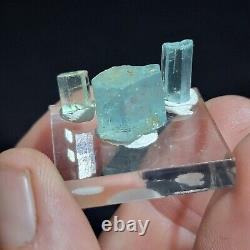 20.50 carat Emerald crystal 3 piece lot Nasarawa Jos Nigeria beryl natural