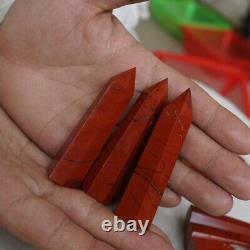 20 Pieces 2.2LB Natural Red Jasper Quartz Crystal Point Tower Polished Healing