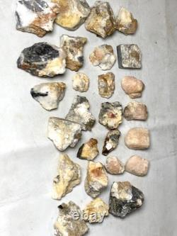 20 pieces Natural Rare Topaz Rough Crystal Specimen Lot from Katlang Mardan