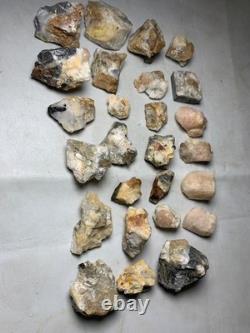 20 pieces Natural Rare Topaz Rough Crystal Specimen Lot from Katlang Mardan