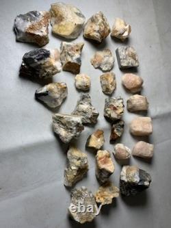 20 pieces Natural Rare Topaz Rough Crystal Specimen Lot from Katlang Mardan