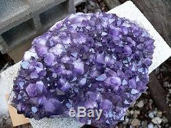 20lb Huge Amethyst Plate Or Cluster Dark Crystal A Center Piece Beauty