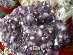 20lb Huge Amethyst Plate Or Cluster Dark Crystal A Center Piece Beauty