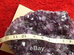 20lb Huge Amethyst Plate Or Cluster Dark Crystal A Center Piece Beauty