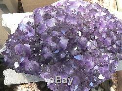 20lb Huge Amethyst Plate Or Cluster Dark Crystal A Center Piece Beauty