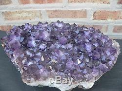 20lb Huge Amethyst Plate Or Cluster Dark Crystal A Center Piece Beauty