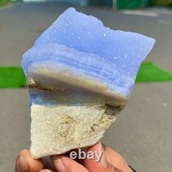 211G Natural Blue striped agate Crystal Chunks piece form Mineral Specimens