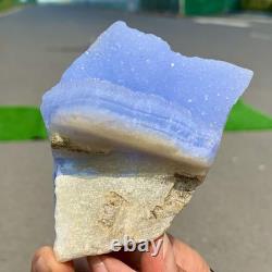 211G Natural Blue striped agate Crystal Chunks piece form Mineral Specimens