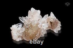 214 gm Lite Pink Samadhi Beautiful Quartz Rare Point healing Cluster Meditation