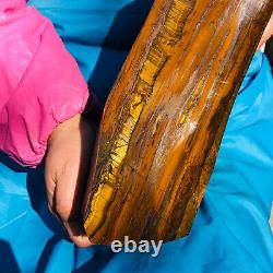 21.12LB Natural tiger's-eye slab quartz freeform crystal piece healing decor