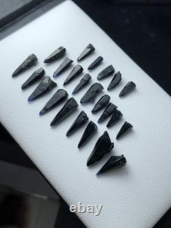 22.71 Crt / 23 pieces / Miraculous Pointed Rare Winza Sapphire Crystals