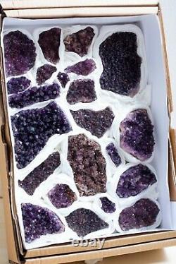 22 Pieces! Amethyst Crystal Specimens From Alacam, Turkey