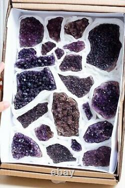 22 Pieces! Amethyst Crystal Specimens From Alacam, Turkey