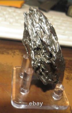 230 GM CAMPO DEL CIELO METEORITE CRYSTAL! GREAT PIECE With STAND
