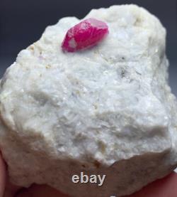 237grams A stunning piece of lustrous natural ruby specimen crystal on matrix