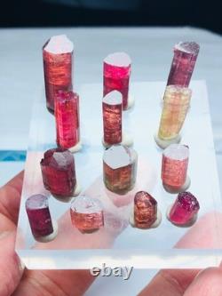 23 Grams, Gorgeous Colourful TOURMALINE CRYSTALS lot. 13 Pieces