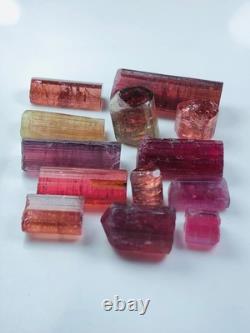 23 Grams, Gorgeous Colourful TOURMALINE CRYSTALS lot. 13 Pieces