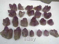 23 Pieces(5.5lb) Unique skeletal NATURAL Amethyst quartz crystal point Specimens
